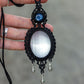 Kyanite & Selenite macrame necklace