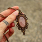 Rose Quartz • macrame necklace