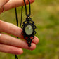 Green Fluorite • macrame necklace