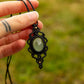 Green Fluorite • macrame necklace