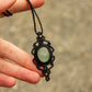 Green Fluorite • macrame necklace