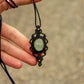 Green Fluorite • macrame necklace