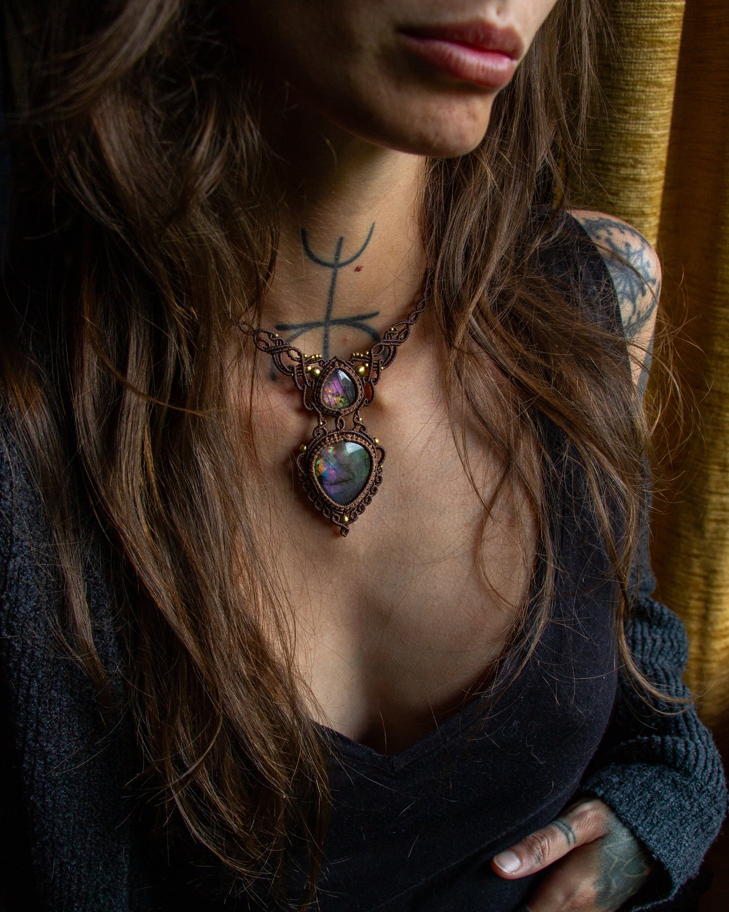 Purple Labradorite necklace