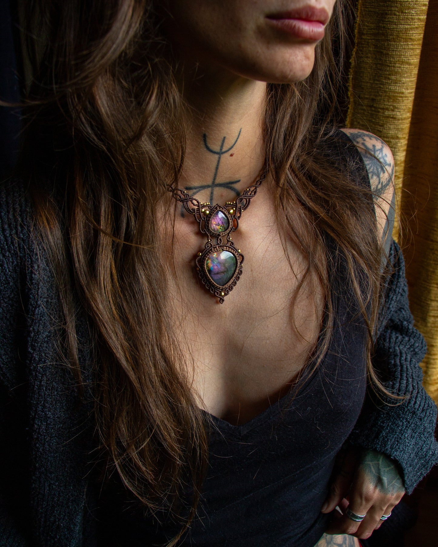 Purple Labradorite necklace