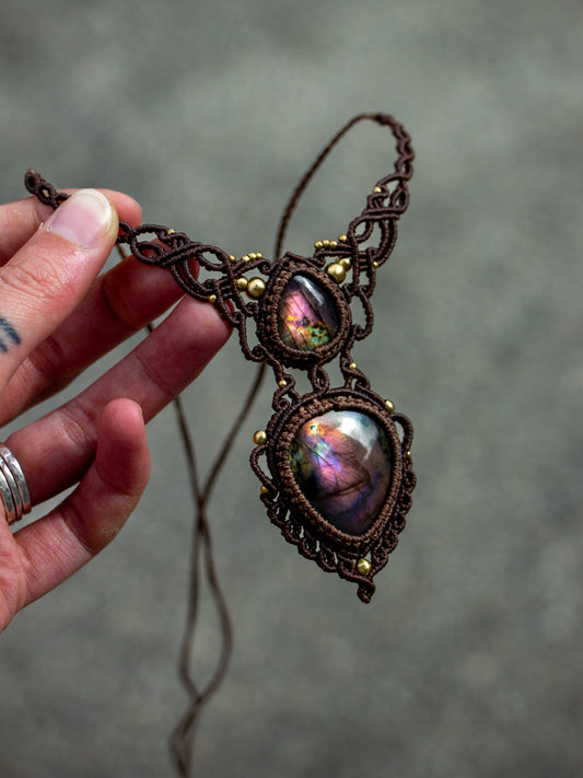 Purple Labradorite necklace