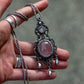 Rose Quartz & White Moonstone necklace