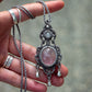 Rose Quartz & White Moonstone necklace