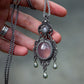 Rose Quartz & White Moonstone necklace