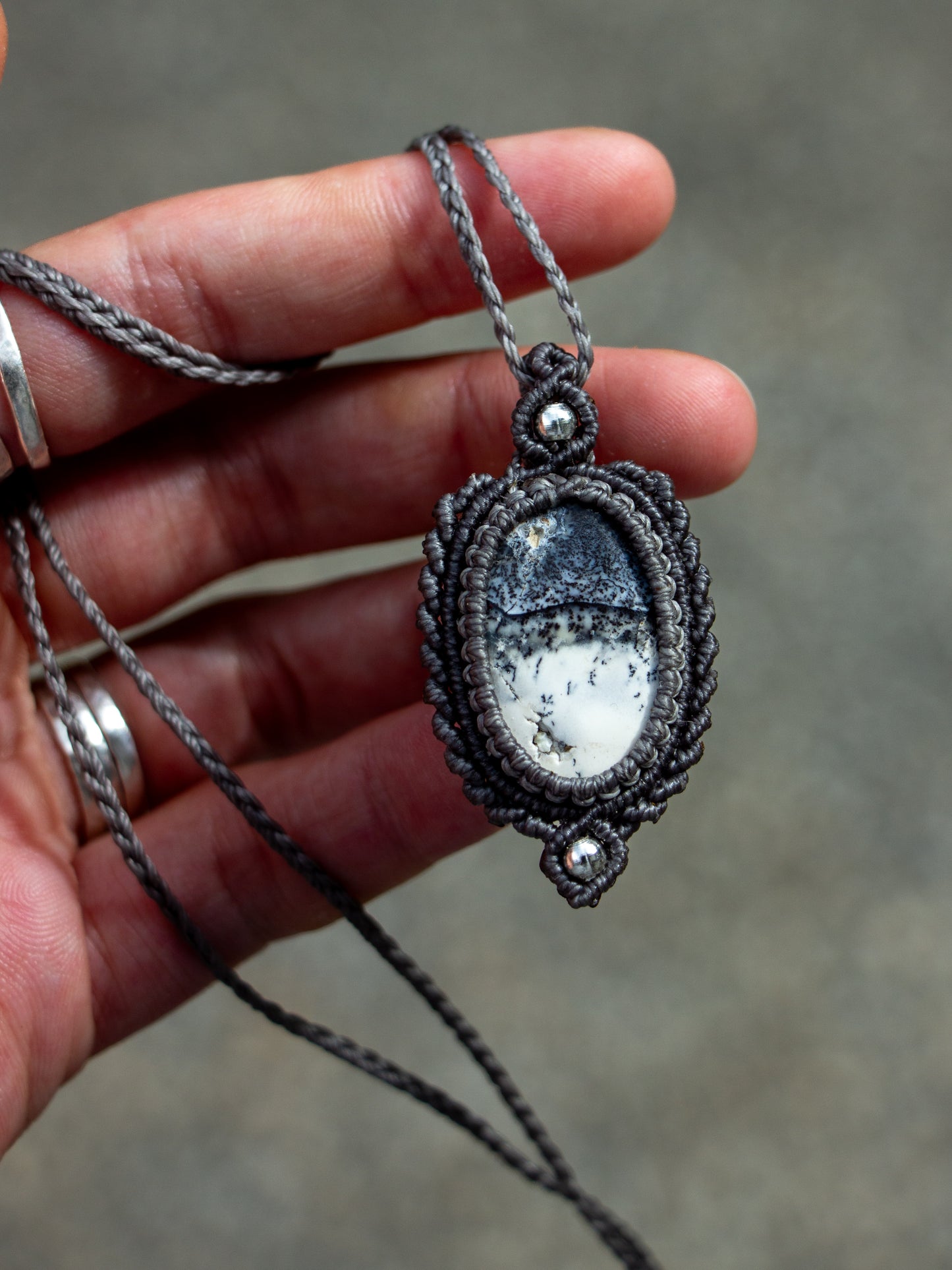 Dendritic Opal necklace