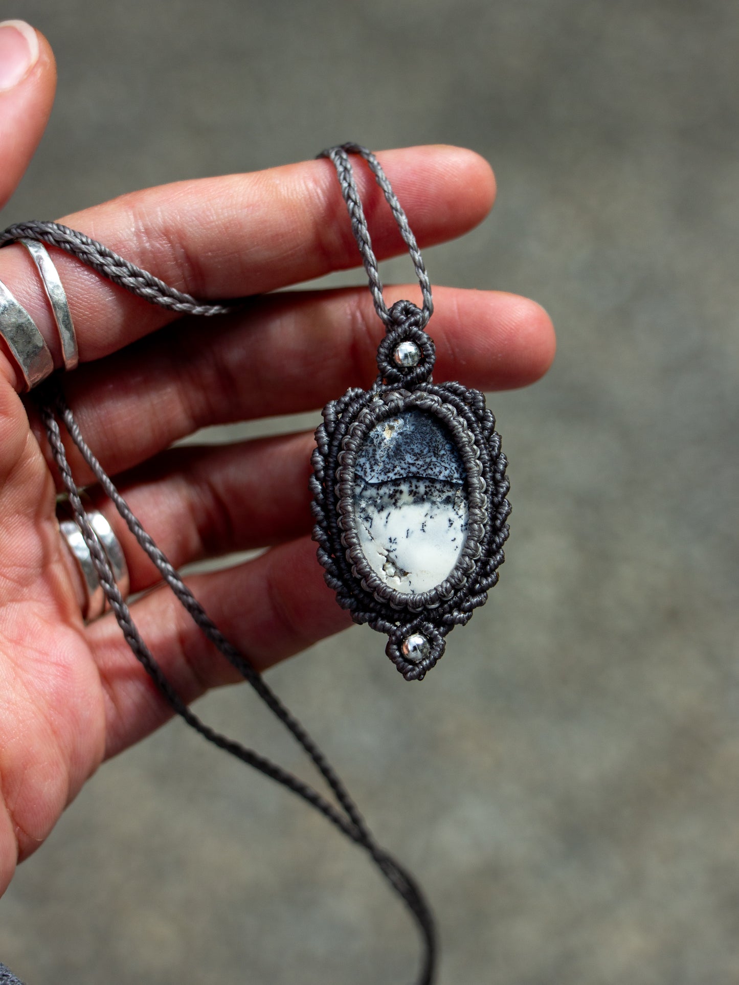 Dendritic Opal necklace