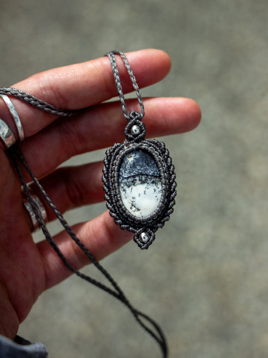 Dendritic Opal necklace