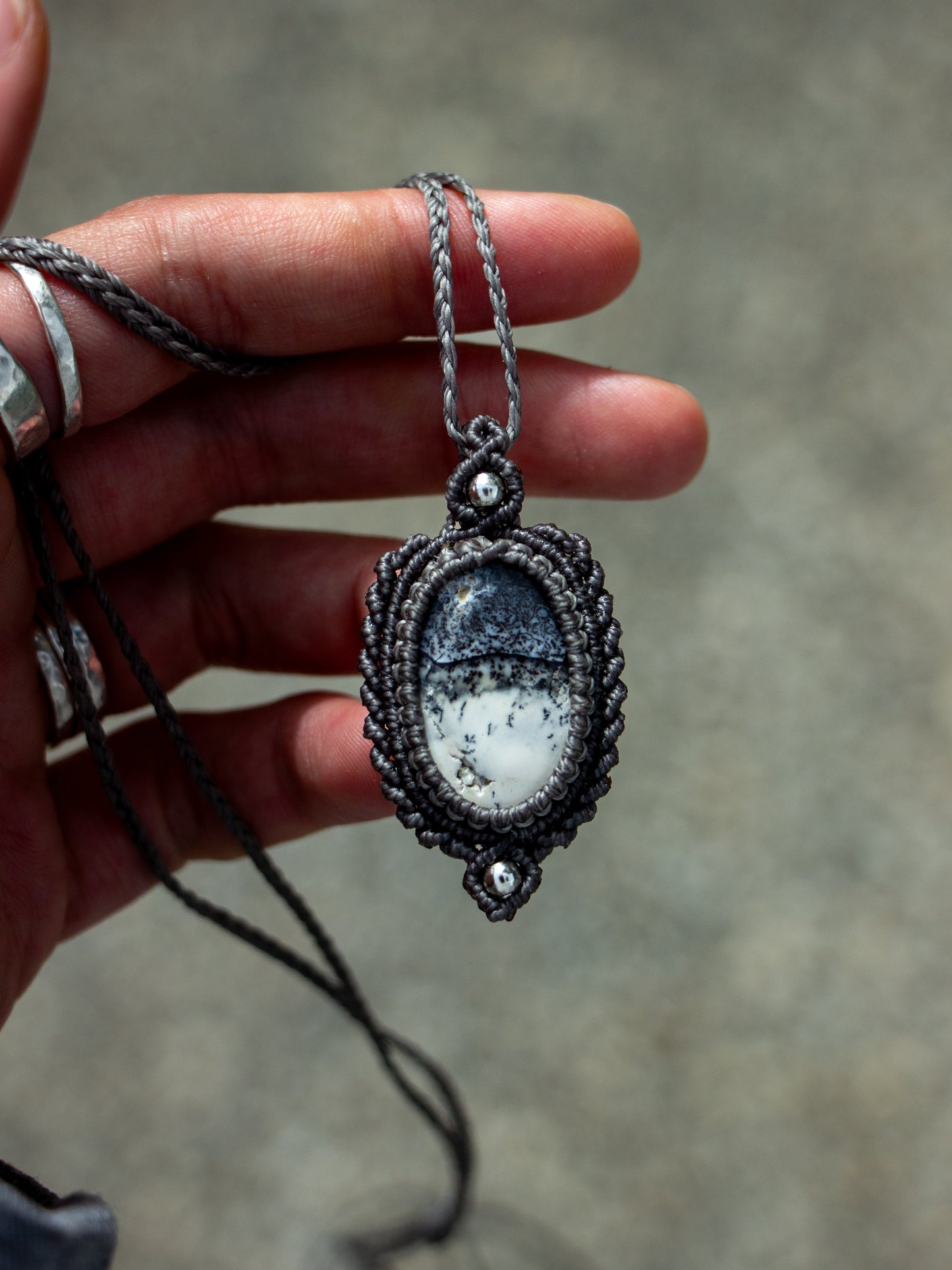 Dendritic Opal necklace