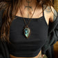 Labradorite • macrame necklace