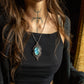 Labradorite • macrame necklace
