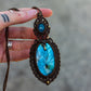 Apatite & Labradorite macrame necklace