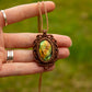 Labradorite • macrame necklace