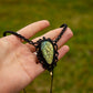 Labradorite • macrame necklace