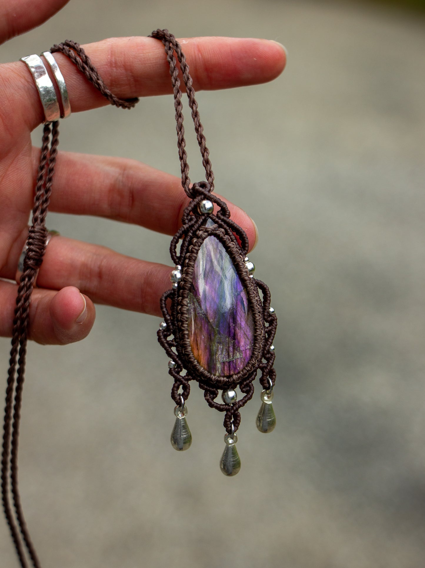 Labradorite necklace