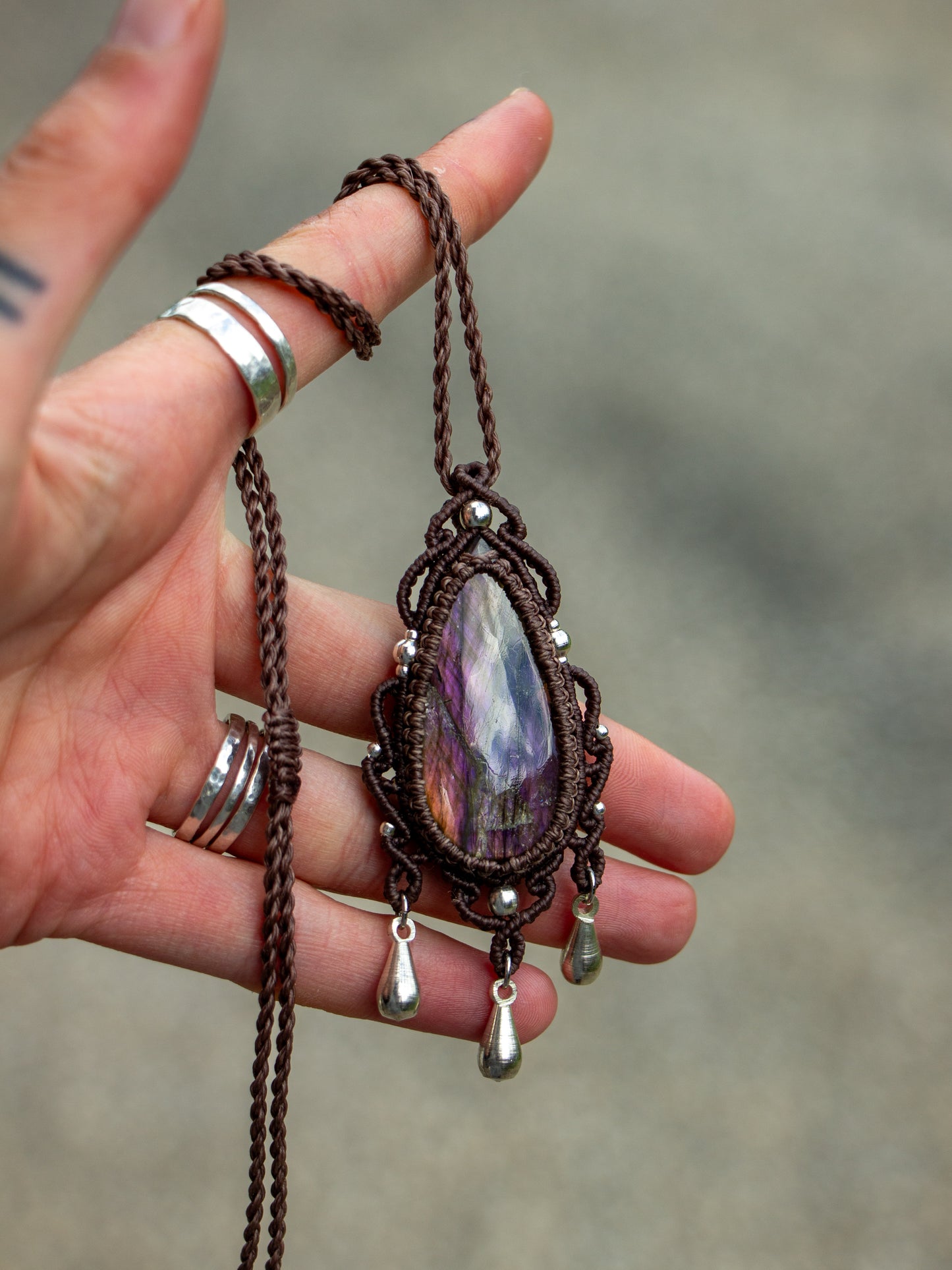 Labradorite necklace