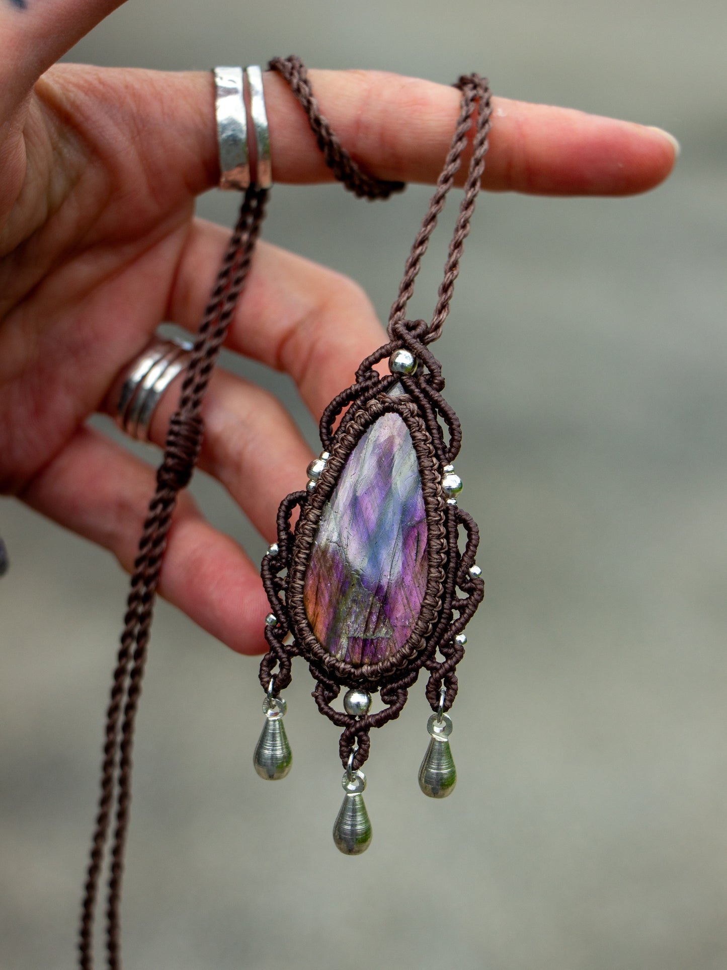 Labradorite necklace