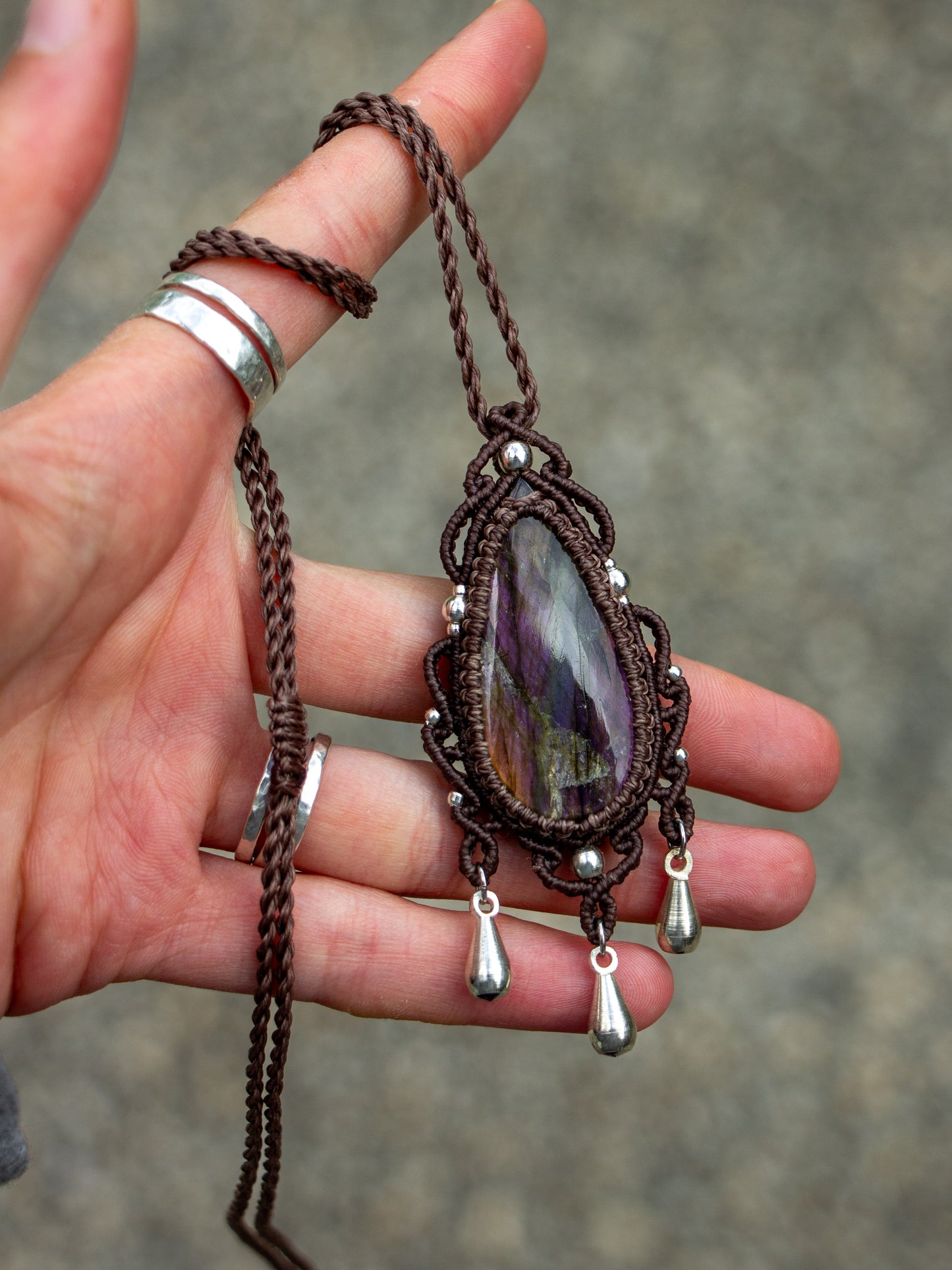 Labradorite necklace