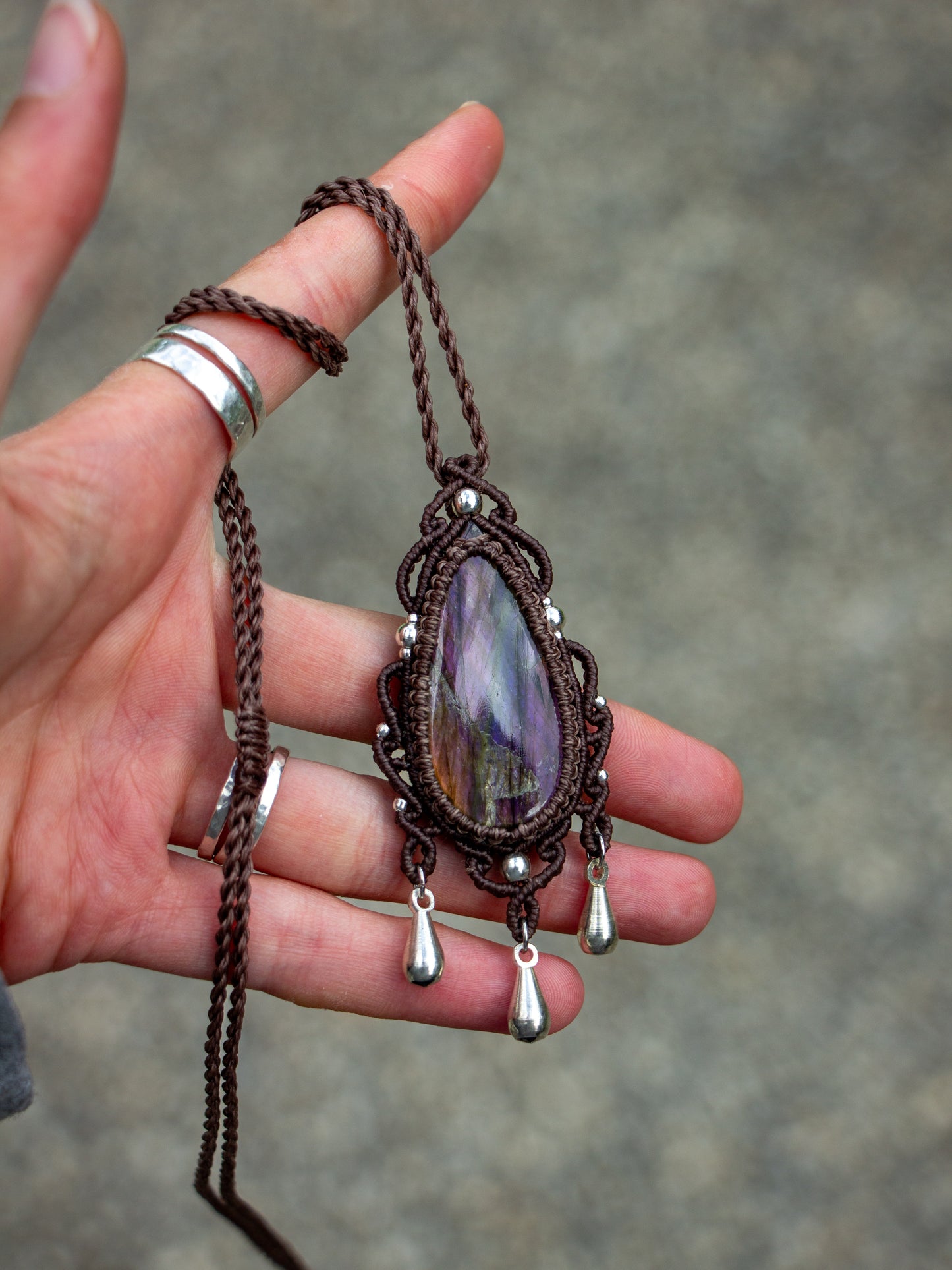 Labradorite necklace