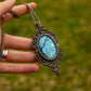 Labradorite • macrame necklace