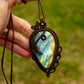 Labradorite • macrame necklace