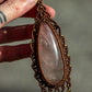 Rose Quartz macrame necklace
