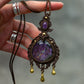 Labradorite & Amethyst necklace