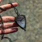 Selenite macrame necklace