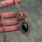 Onyx & Labradorite necklace