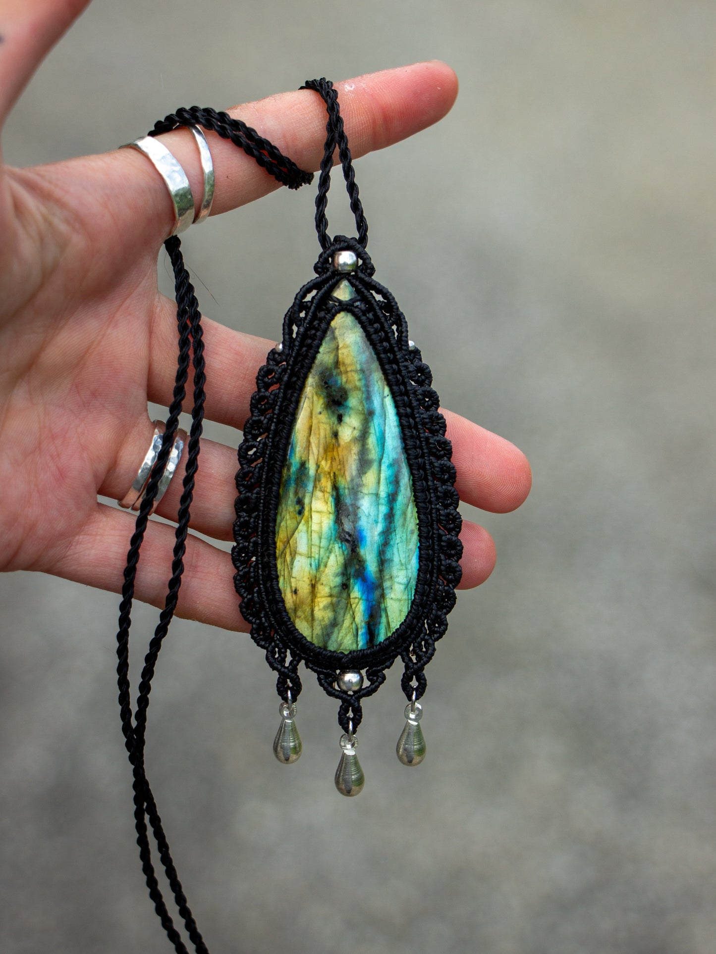 Labradorite necklace