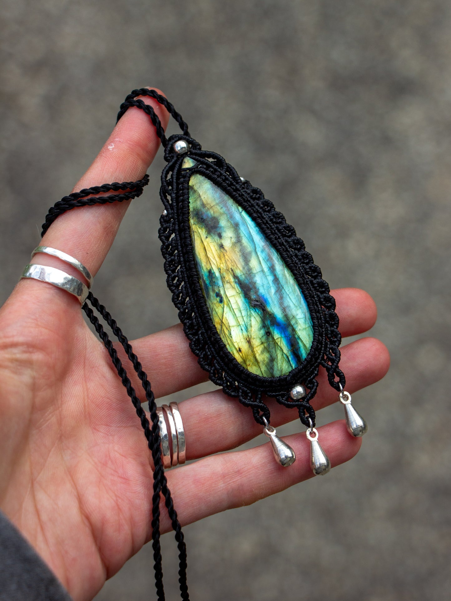 Labradorite necklace