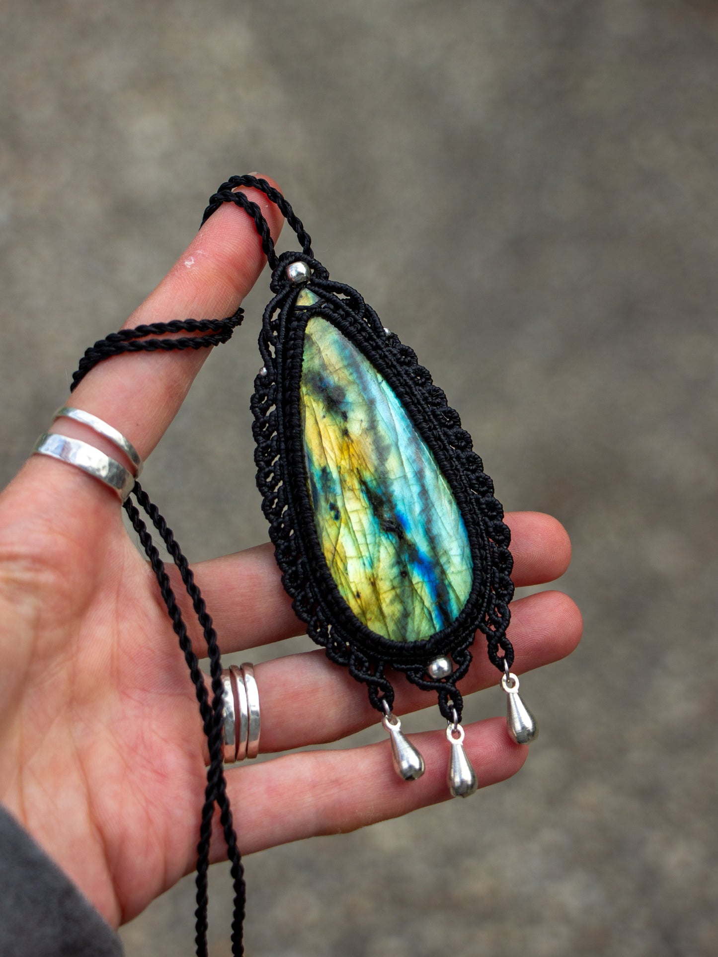 Labradorite necklace