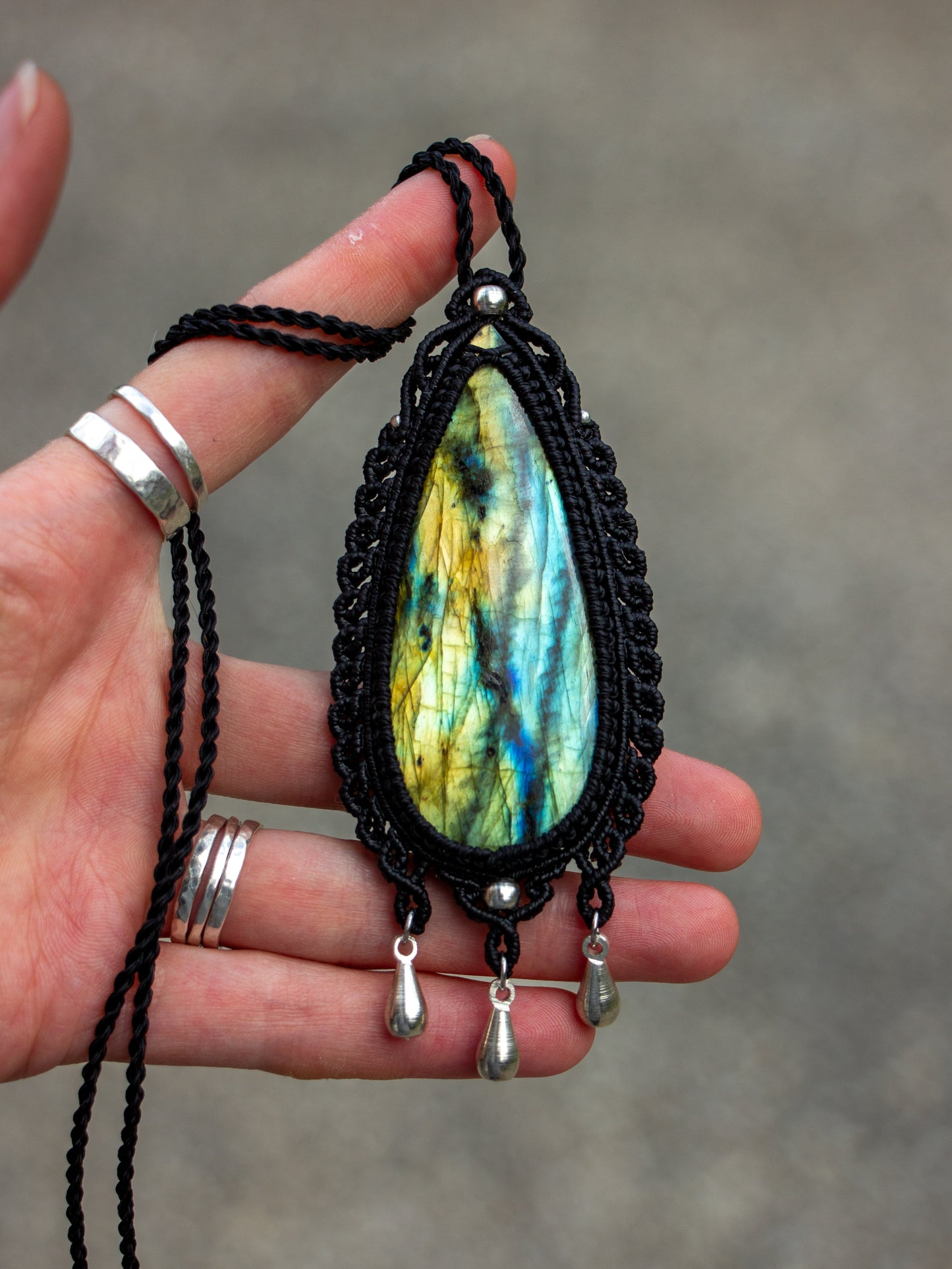 Labradorite necklace