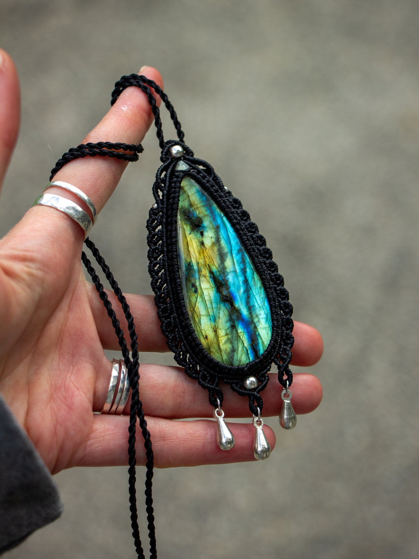 Labradorite necklace