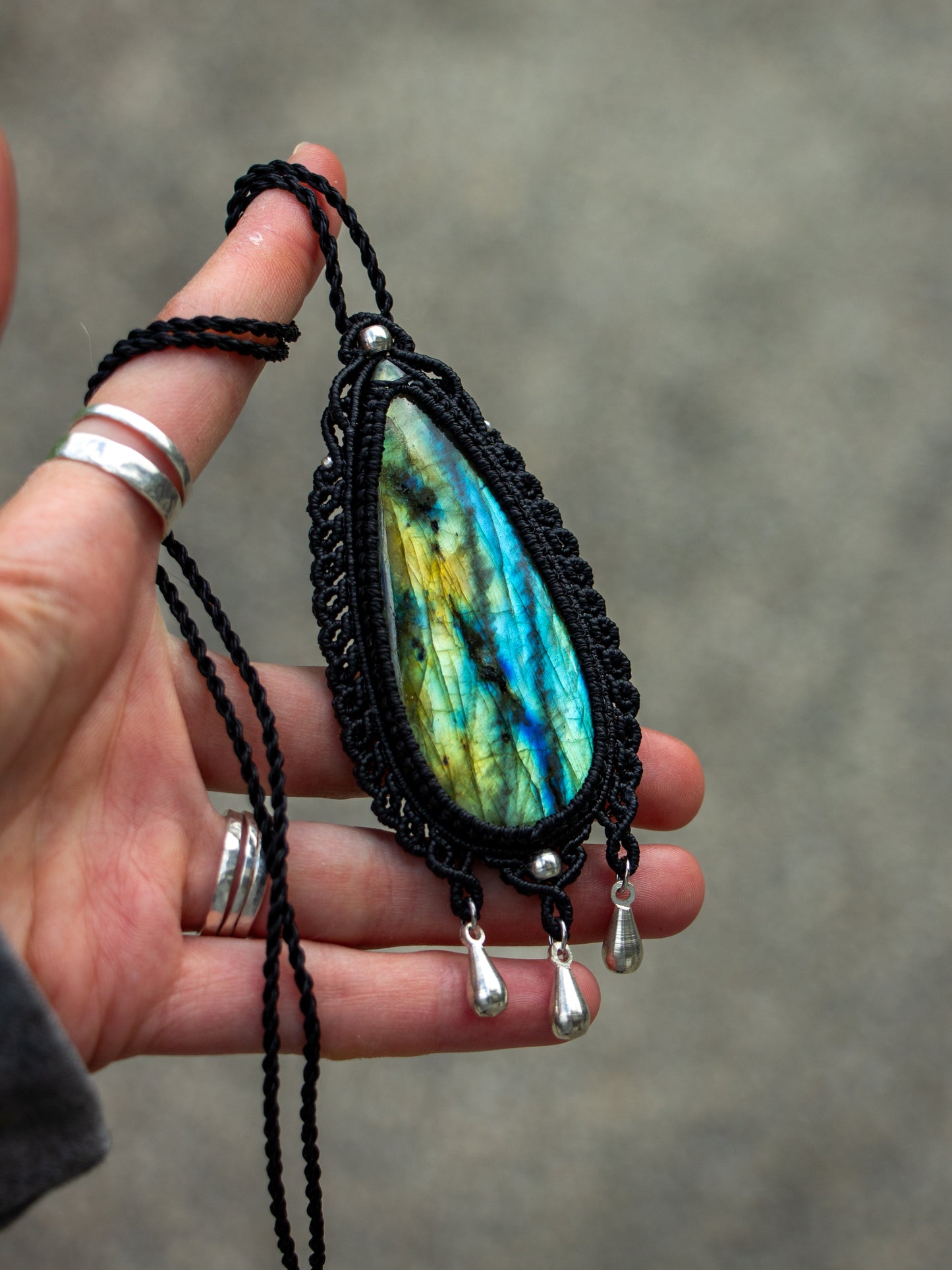 Labradorite necklace