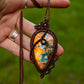Labradorite • macrame necklace