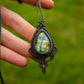 Labradorite • macrame necklace