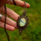 Labradorite • macrame necklace