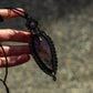 Amethyst & Labradorite macrame necklace