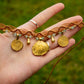 Amazonite & brass • macrame necklace