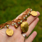Amazonite & brass • macrame necklace