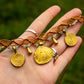 Amazonite & brass • macrame necklace