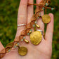 Amazonite & brass • macrame necklace