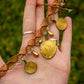 Amazonite & brass • macrame necklace