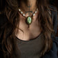 Mariposite & cowrie shell necklace