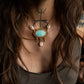Amazonite & cowrie shell necklace