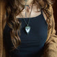 Selenite macrame necklace